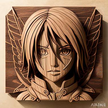 3D модель Mikasa Ackerman anime serial Ataka Titanov FROM ANIMERE (STL)